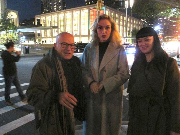 On the Return to Montauk set with Volker Schlöndorff, Nina Hoss (his Barefoot Contessa), and Bronagh Gallagher at Lincoln Center